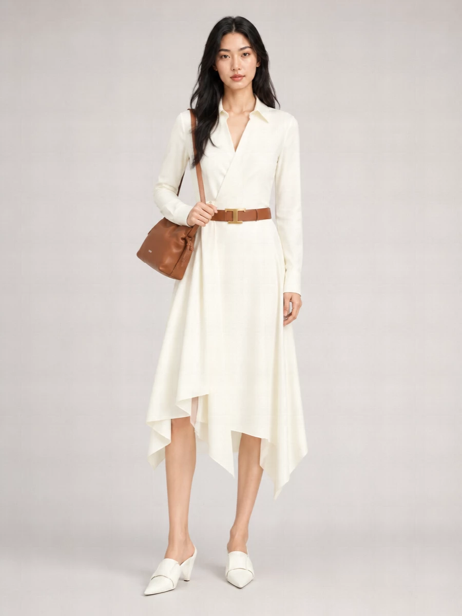 Loewe Cotton Poplin Shirt Midi Dress