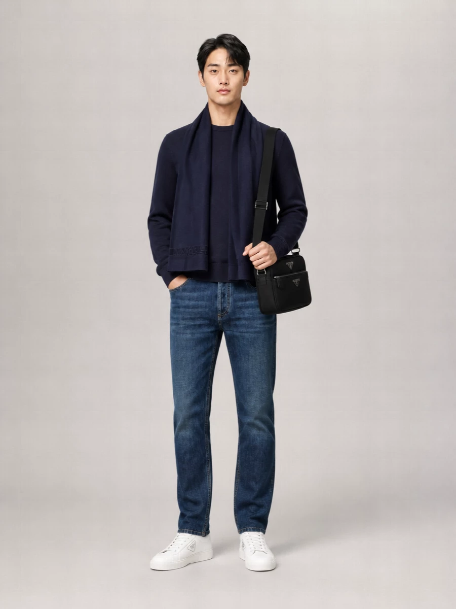 Prada Gabardine Low-Top Sneakers