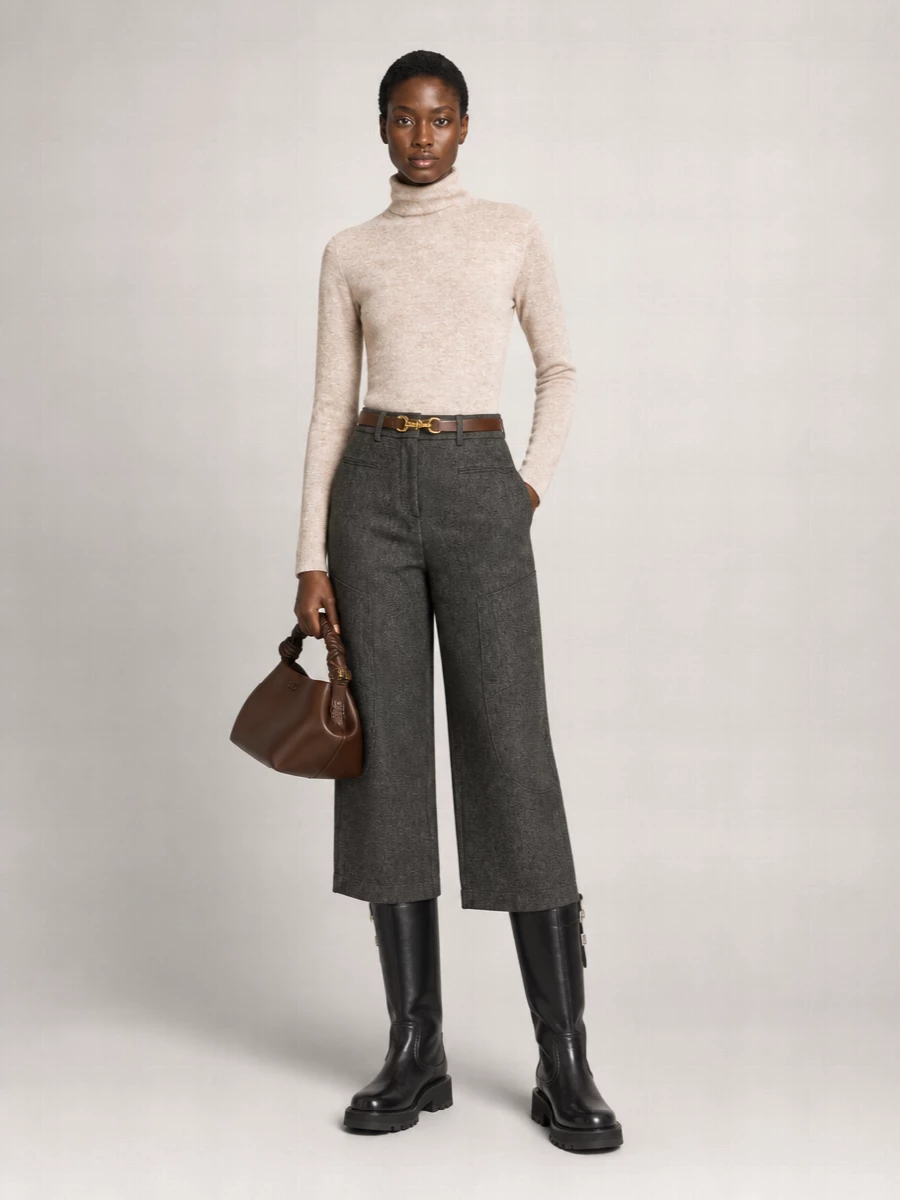 Ganni Regular-Fit Wide-Leg Trousers