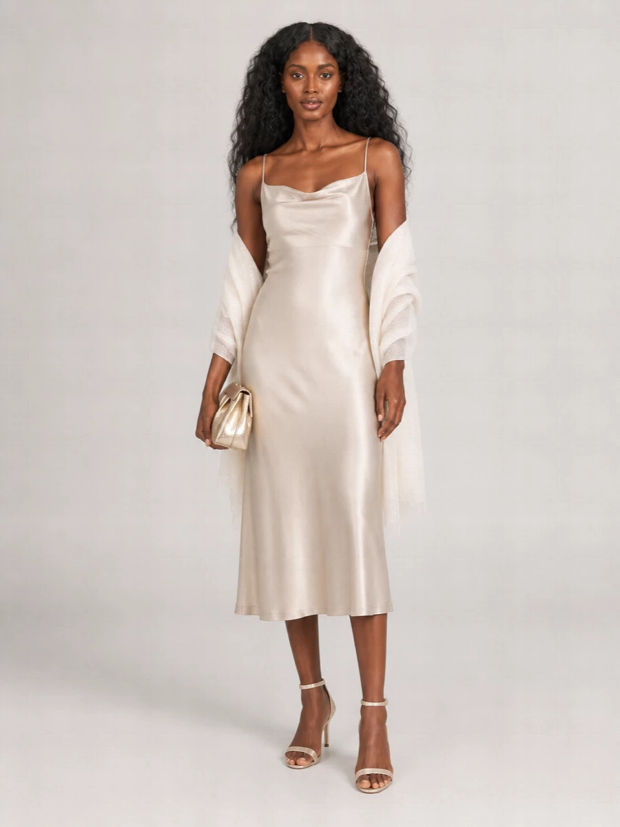 Versace Jeans Couture Satin Midi Dress