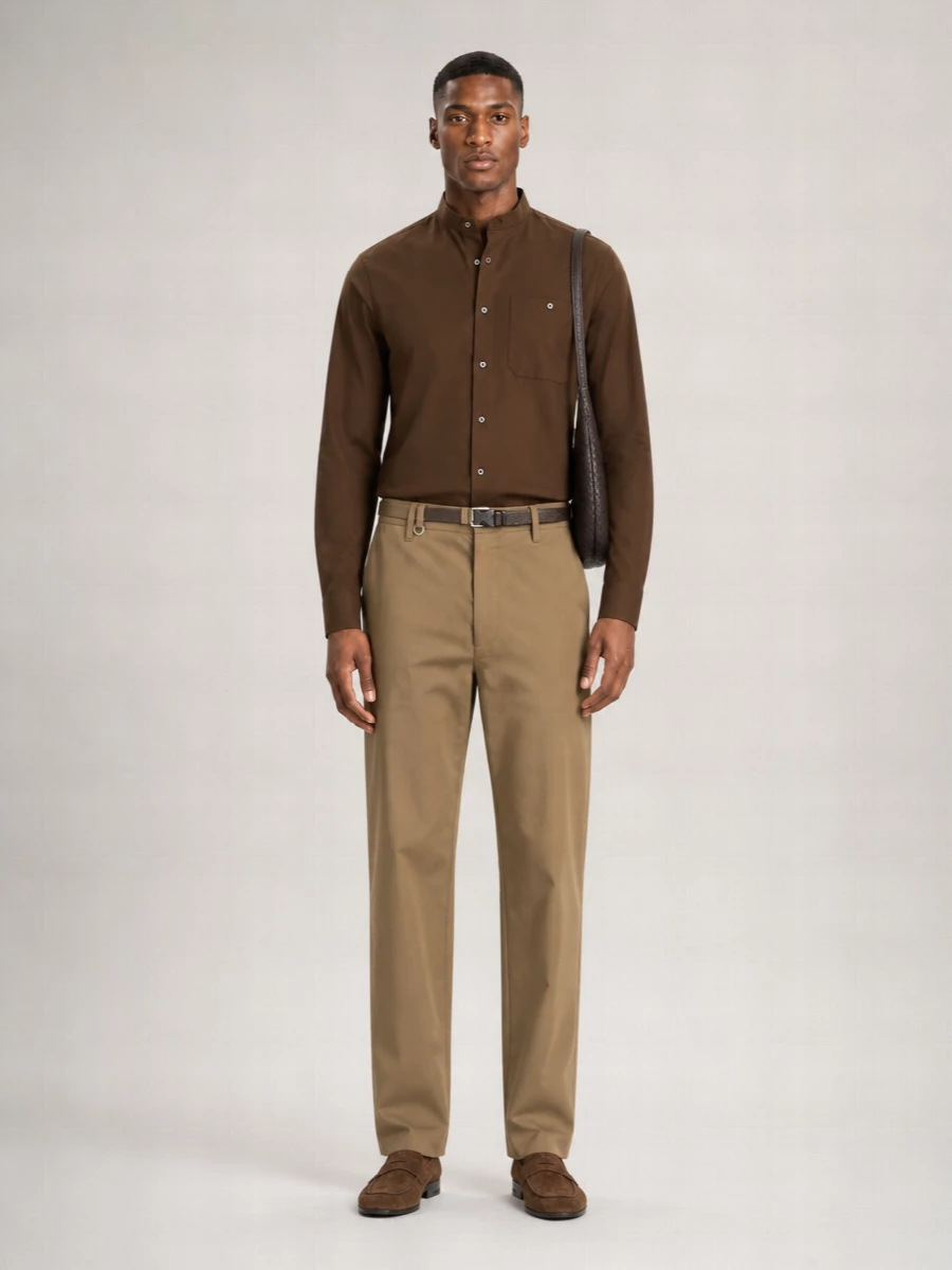 Prada Technical Fabric Straight-Leg Trousers
