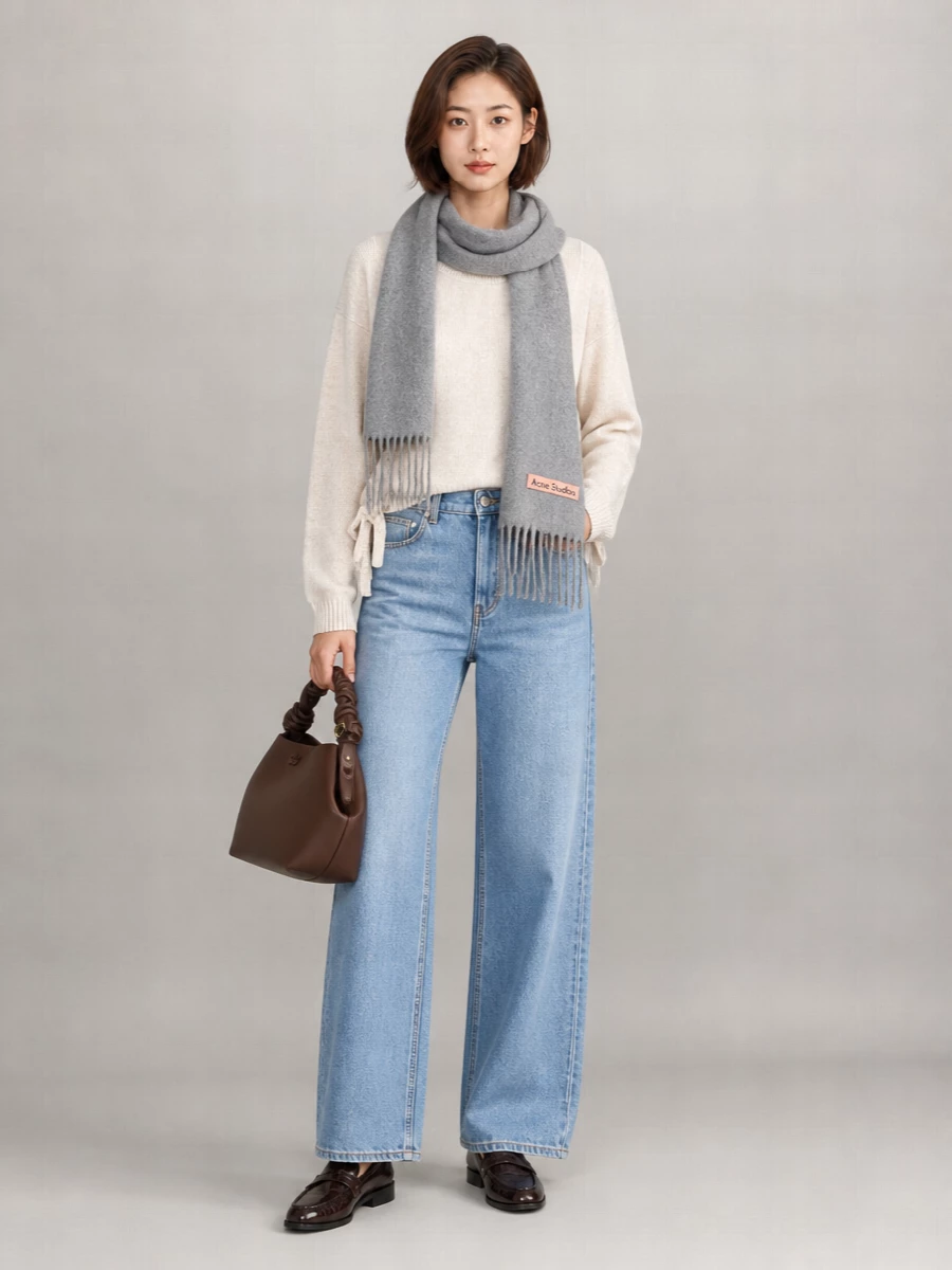 Ganni Oversized Logo Sweater