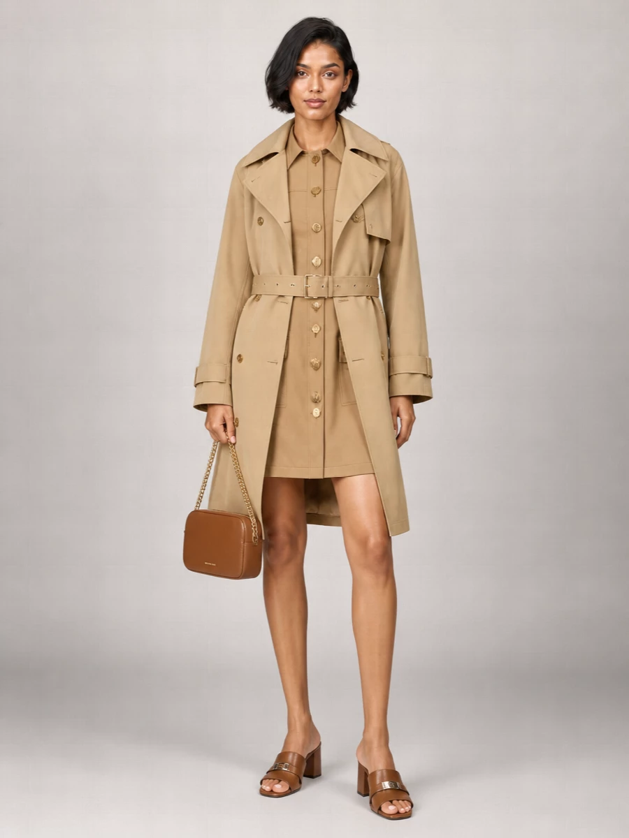 Michael Kors Cotton Trench Coat