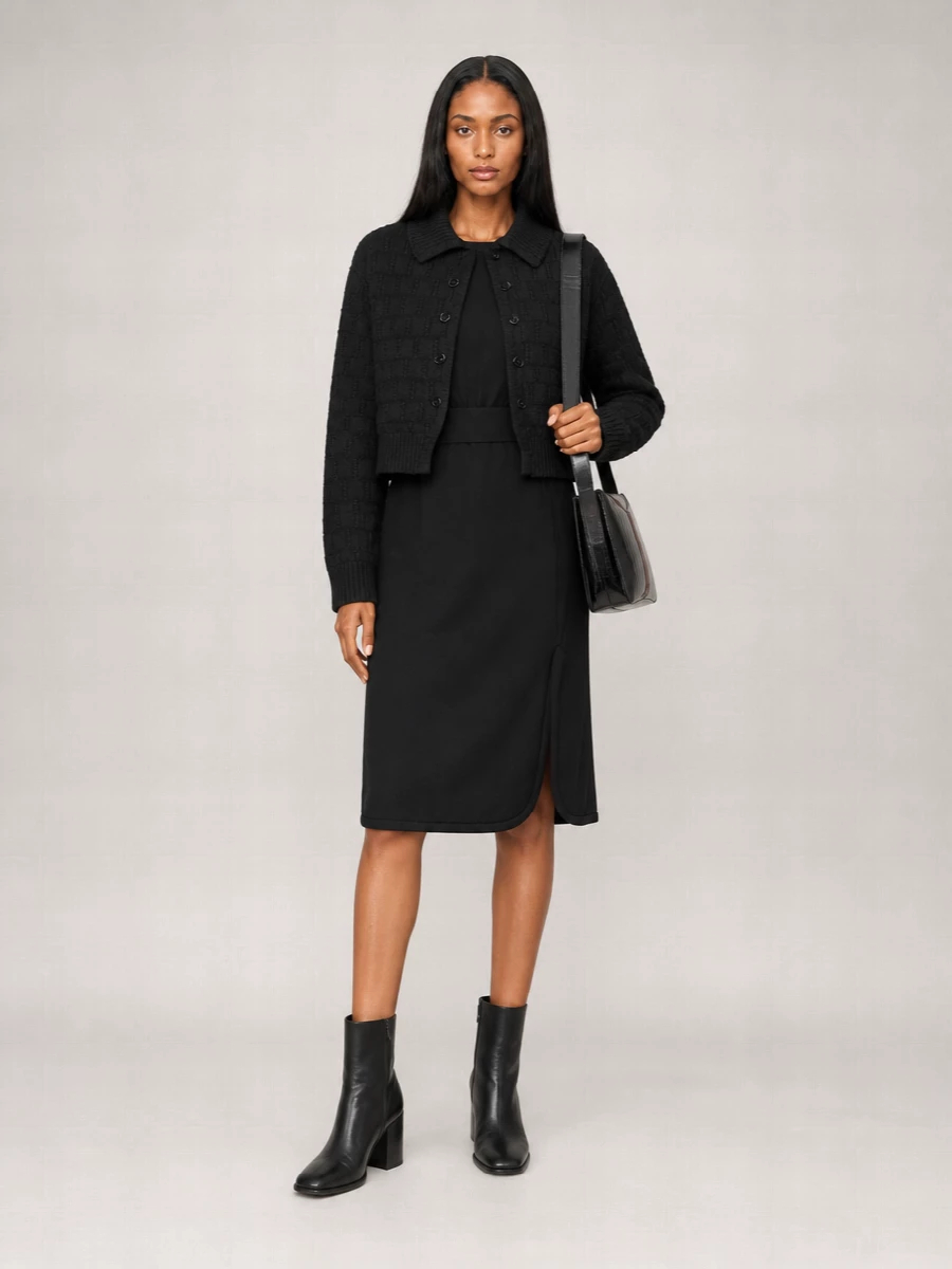 Dries Van Noten cashmere wool high-neck cardigan
