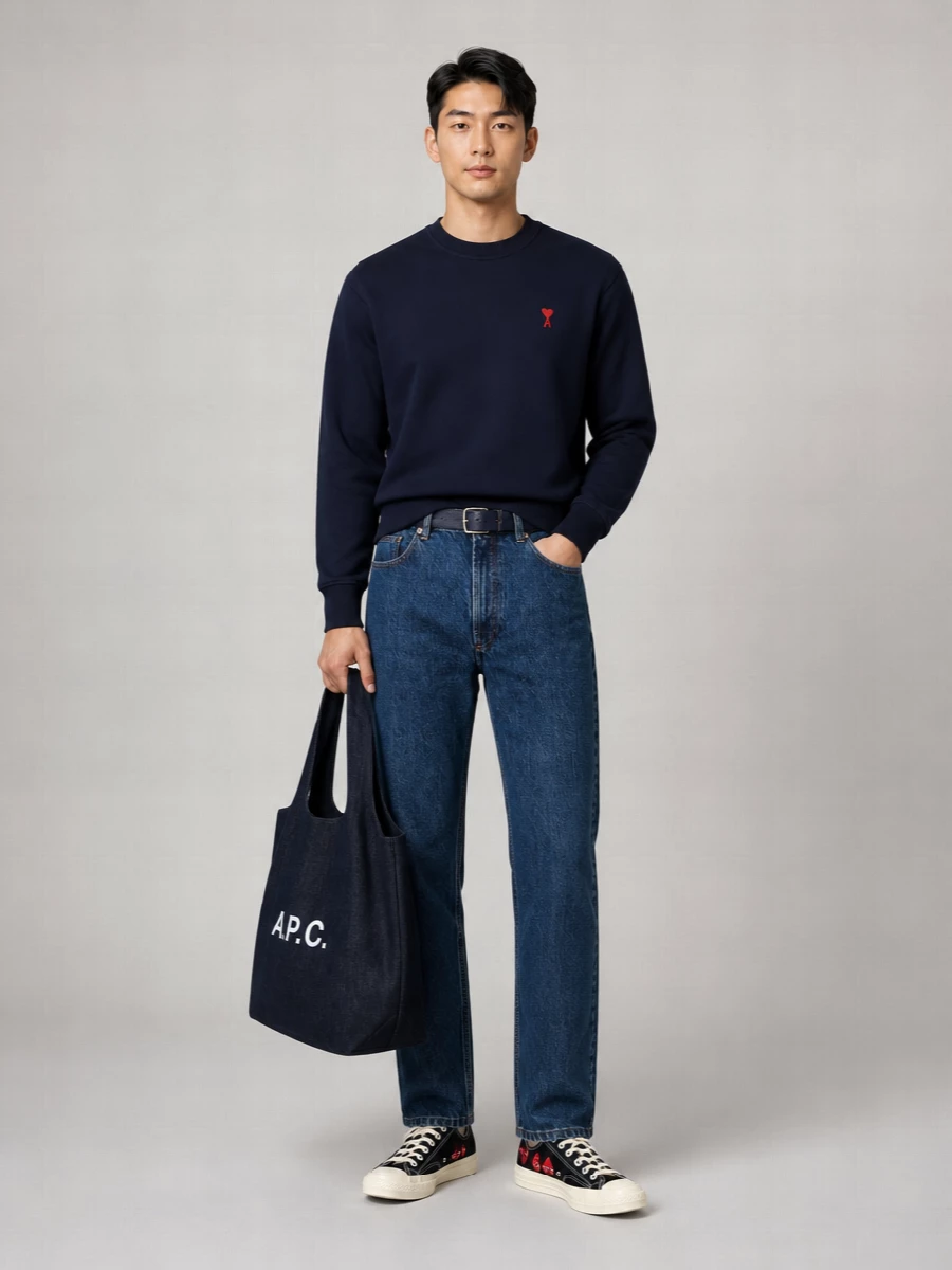 Ami Paris Cotton Sweatshirt
