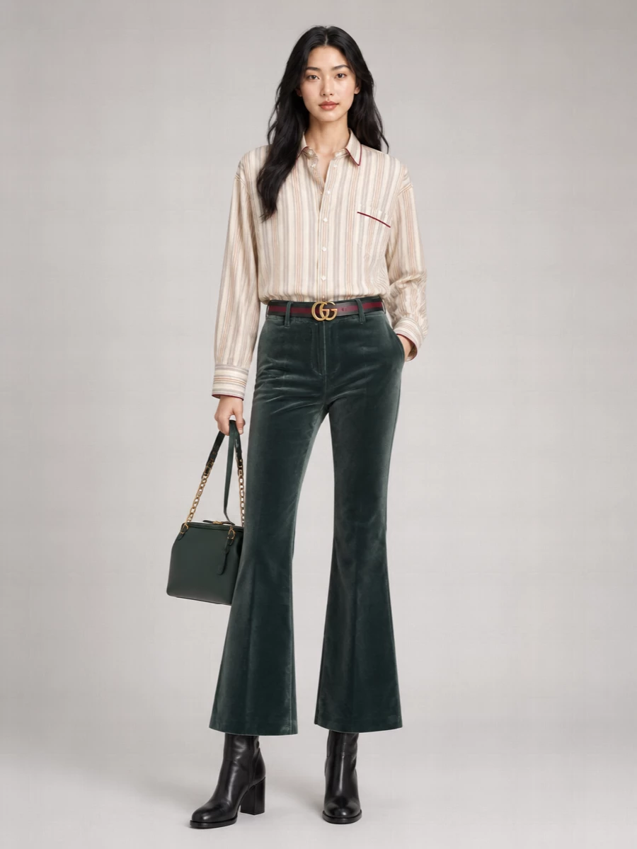 Etro Velvet Flared Trousers