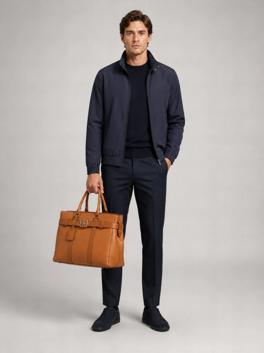 Brunello Cucinelli High-Collar Lightweight Jacket