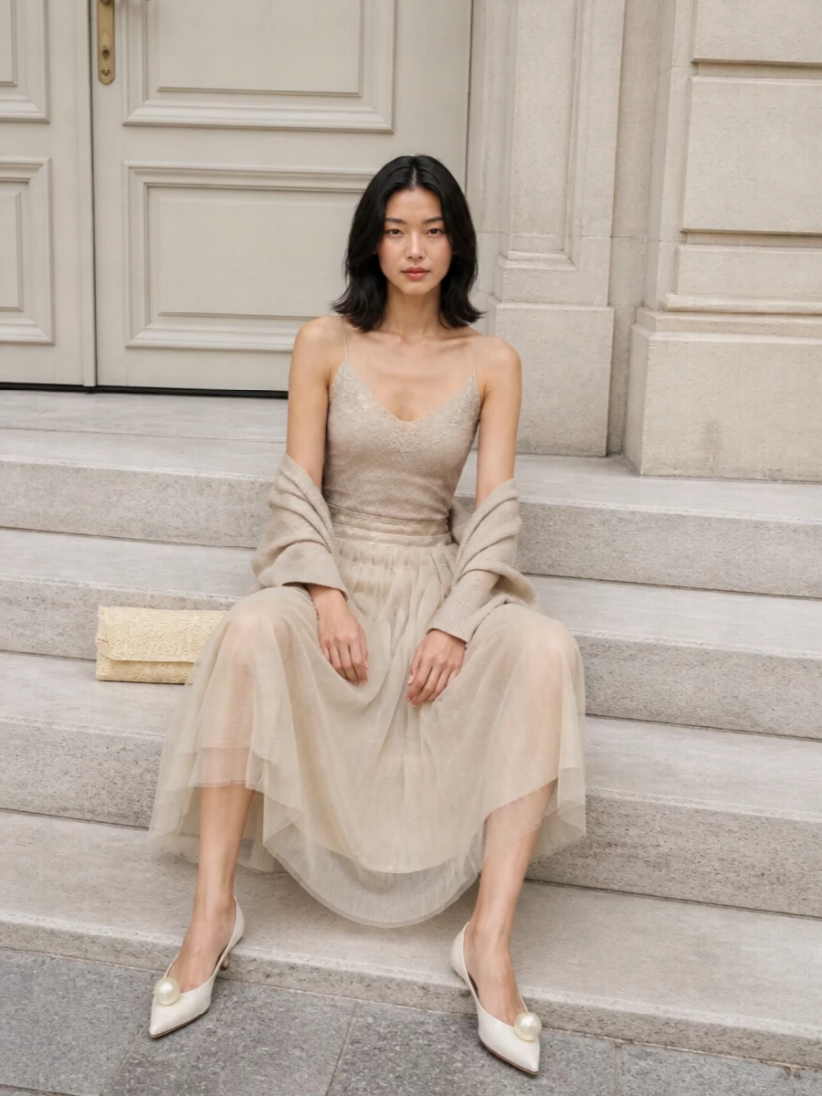 Ermanno scervino tulle skirt magda butrym heels