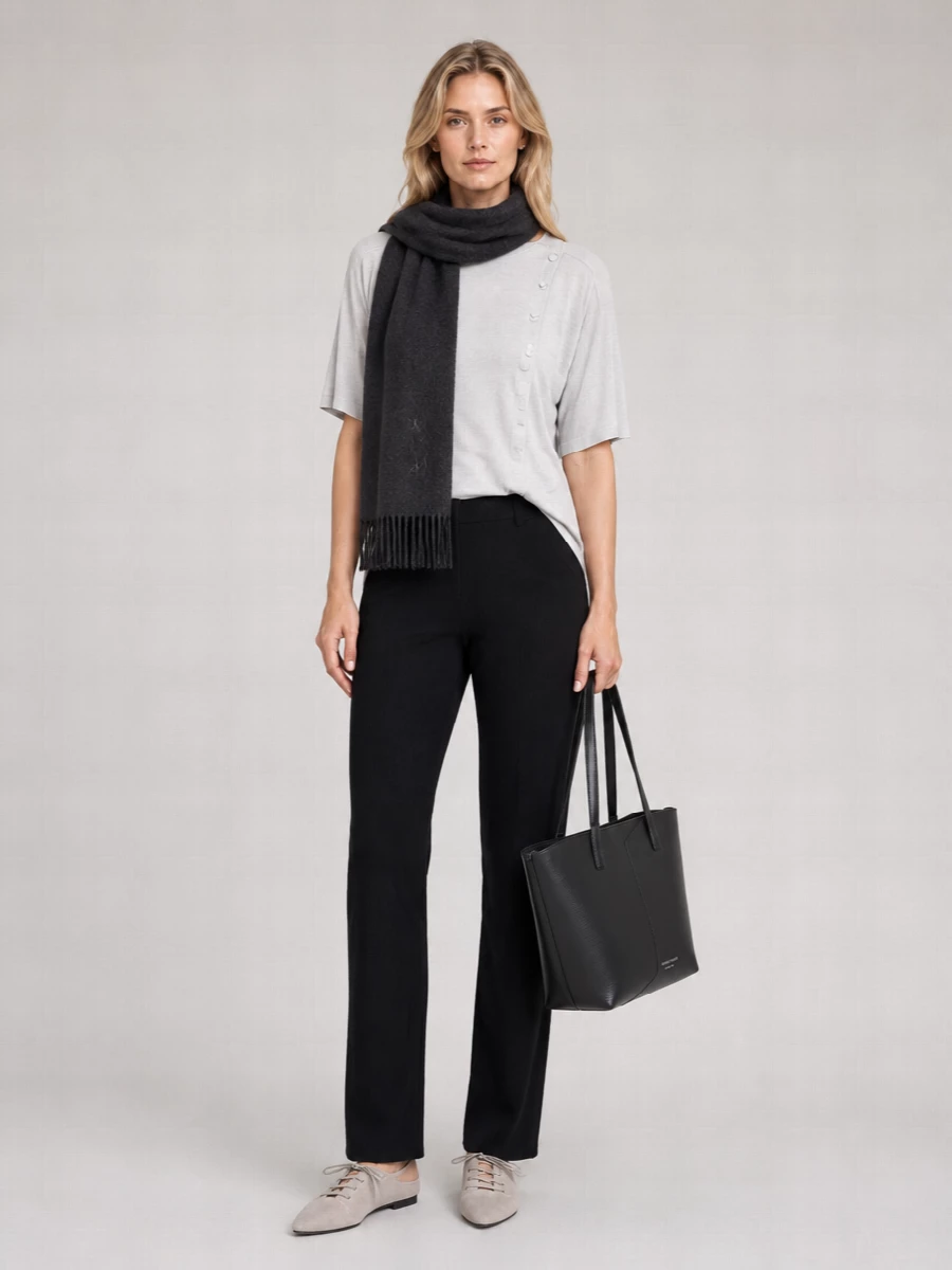 Emporio Armani textured short-sleeve top