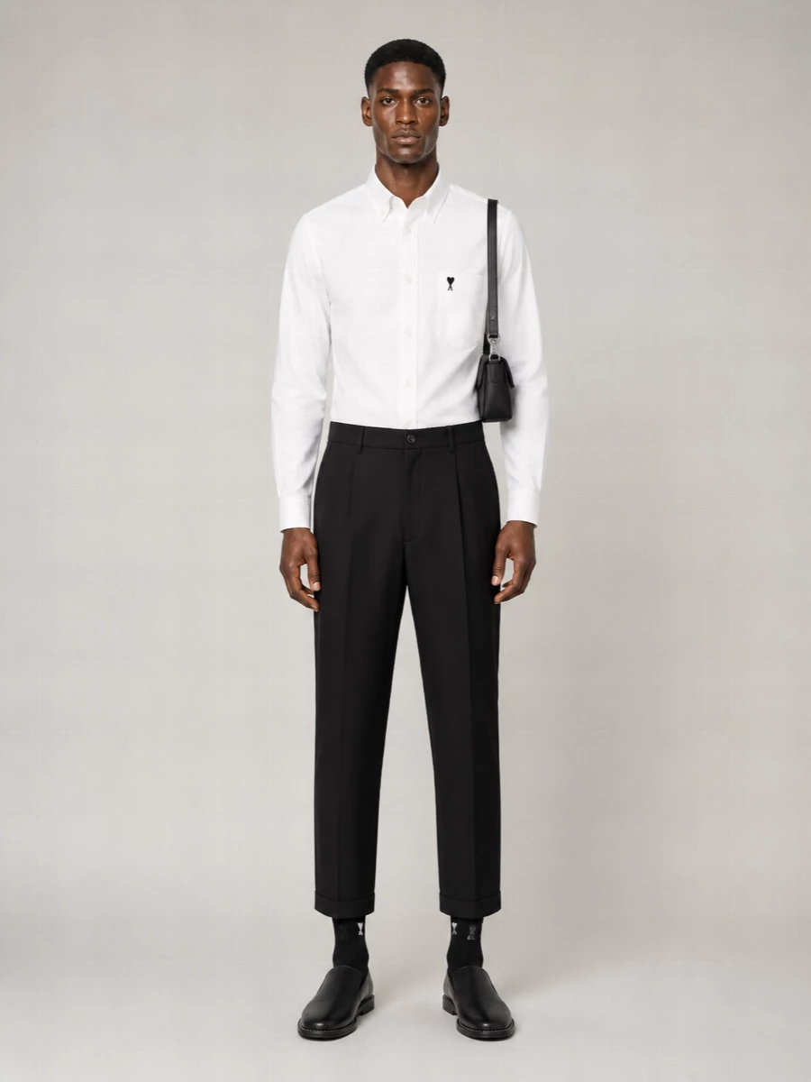 Ami Paris Cotton Oxford Shirt