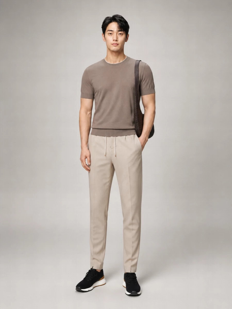 Brunello Cucinelli Knit Low-Top Sneakers