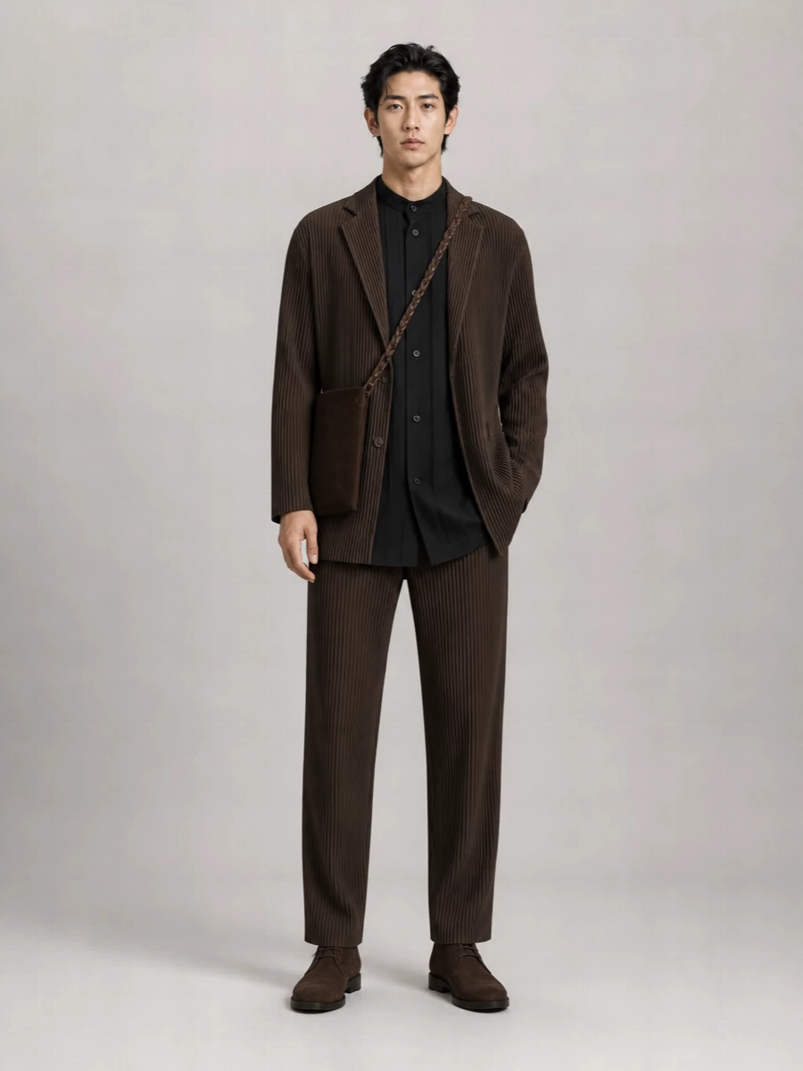 Homme Plisse Issey Miyake Single Breasted Jacket