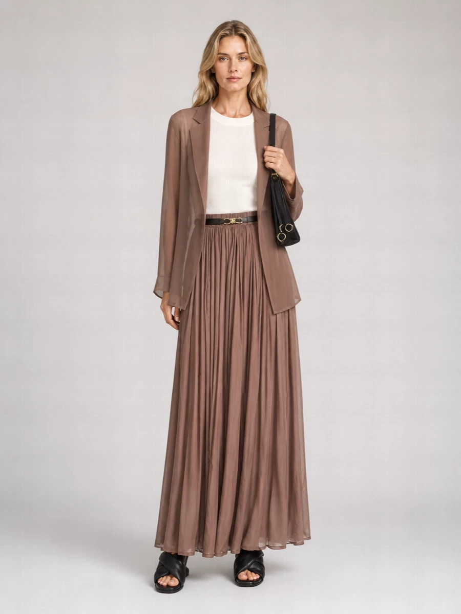 Rick Owens Silk Medusa Maxi Dress