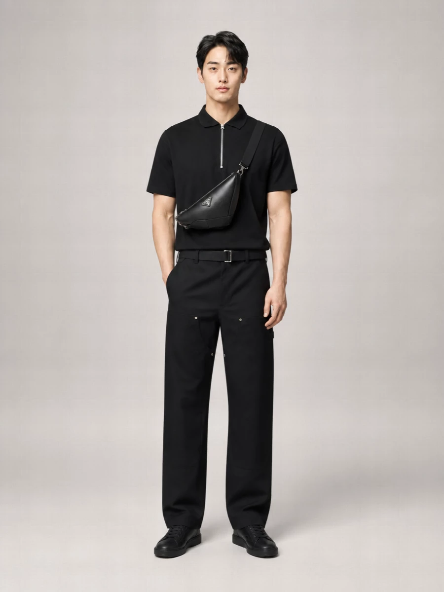 Sacai Short-Sleeve Polo Shirt