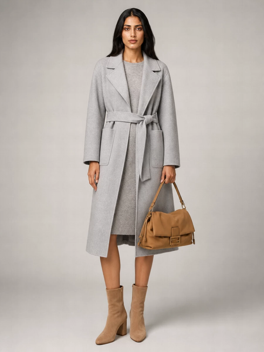 Fabiana Filippi Wool Belted Coat