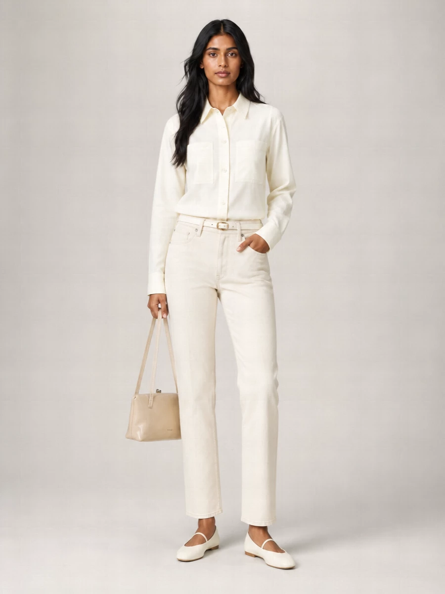 Jil Sander Denim Straight Trousers