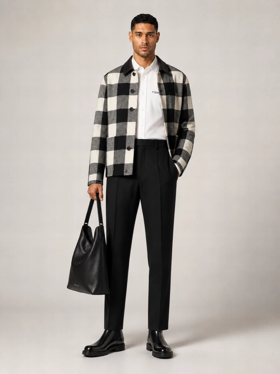 Givenchy Wool Embroidered Shirt Jacket