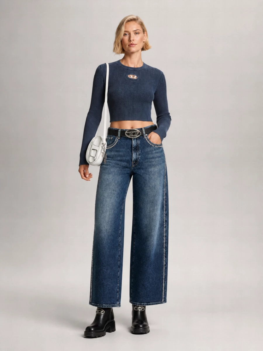 7 For All Mankind Stretch Denim Straight-Leg Jeans