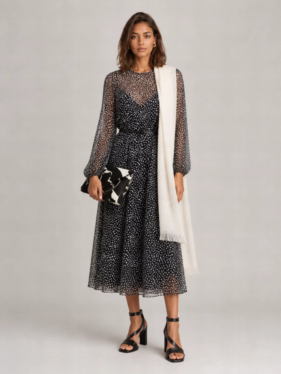 Max Mara Silk Midi Dress