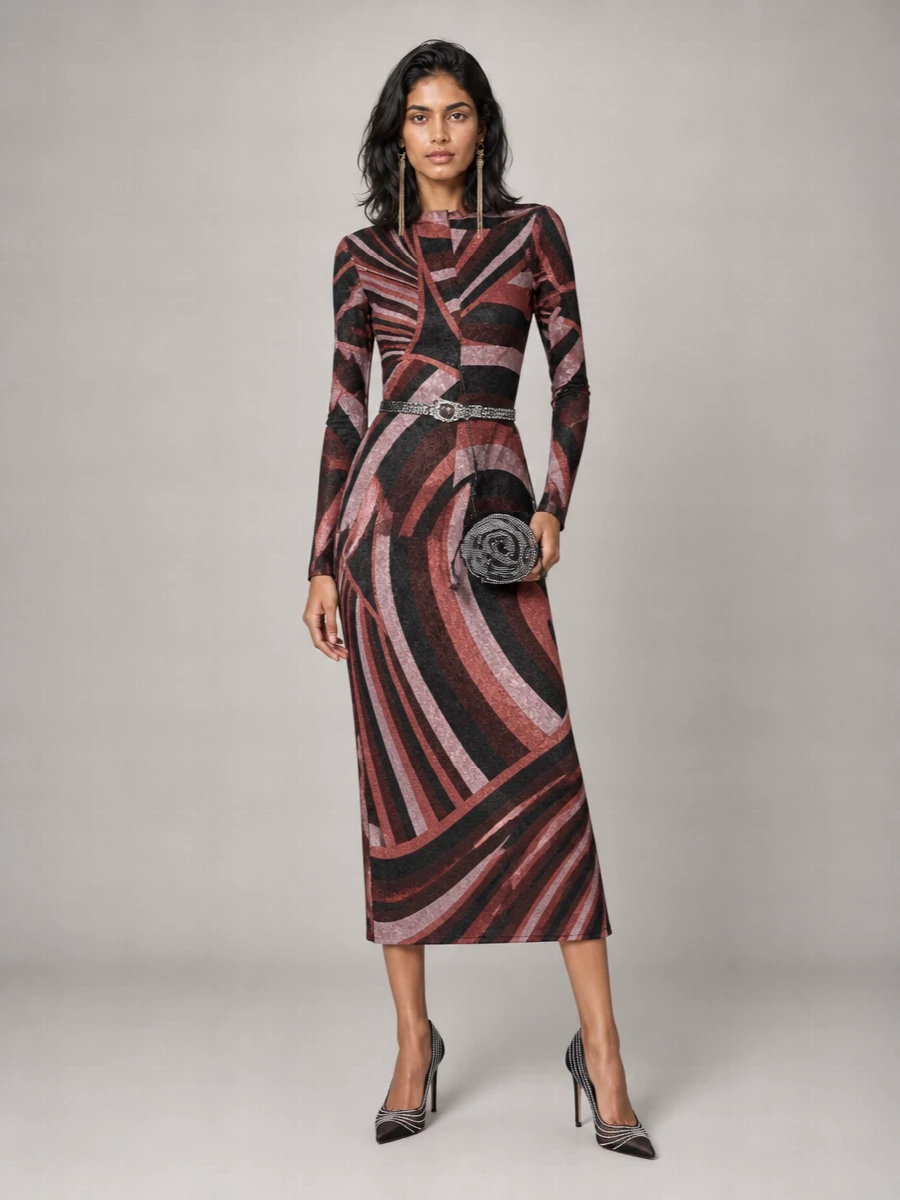 Pucci printed midi dress