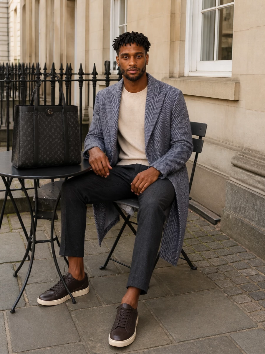 Gucci golden goose tailored winter outfit