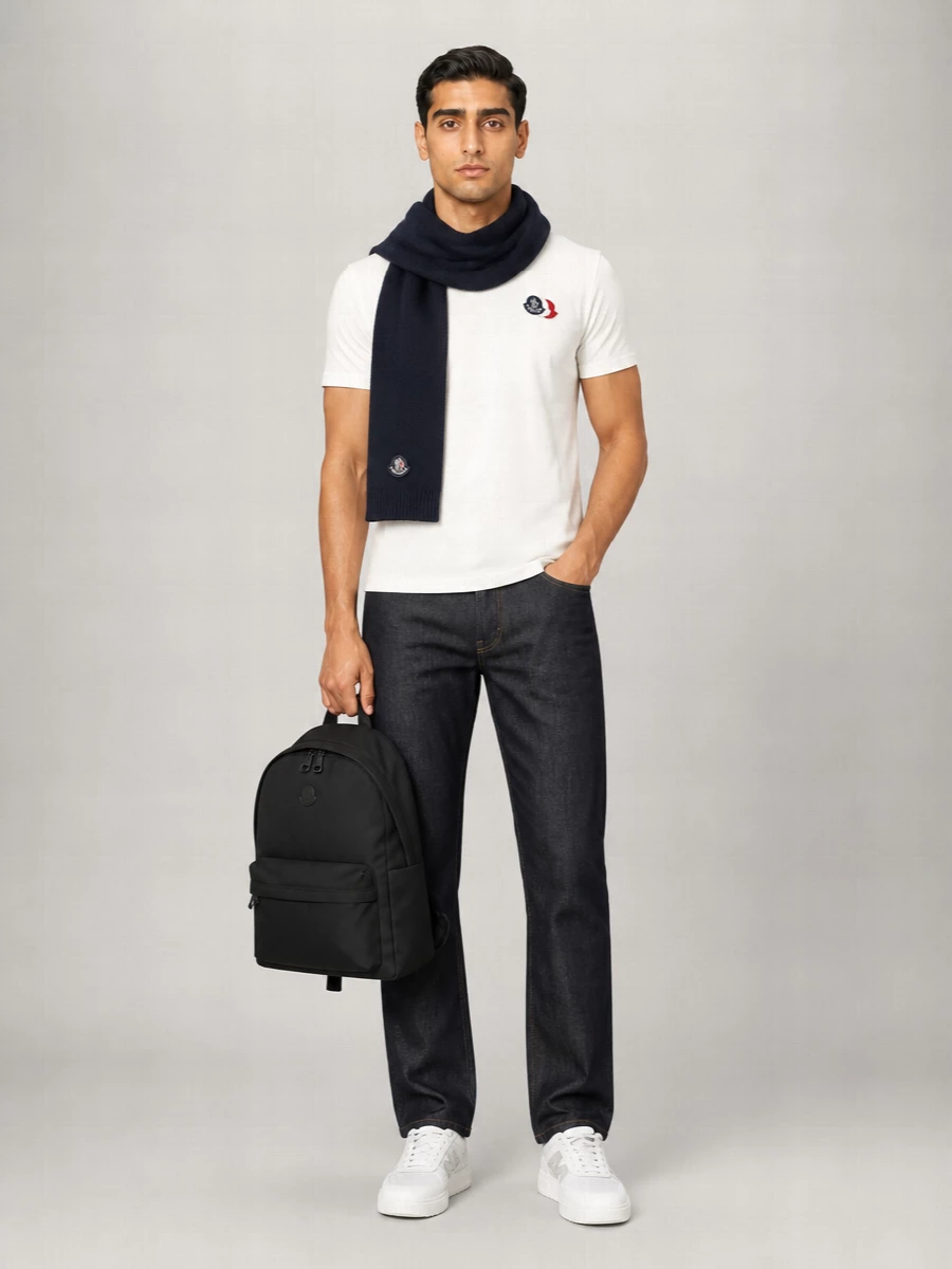 Moncler Cotton Logo-Embroidered Short-Sleeve T-Shirt