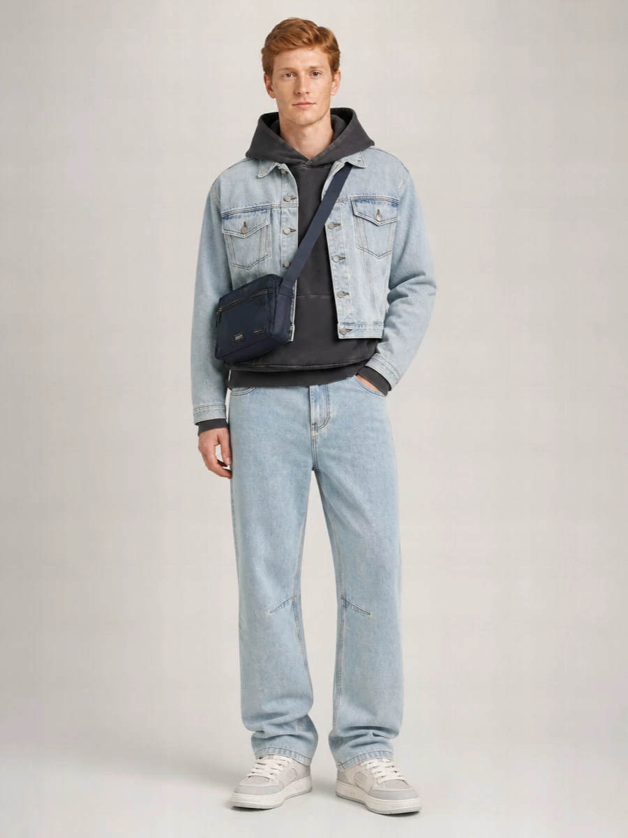 Entire Studios Denim Cropped Jacket