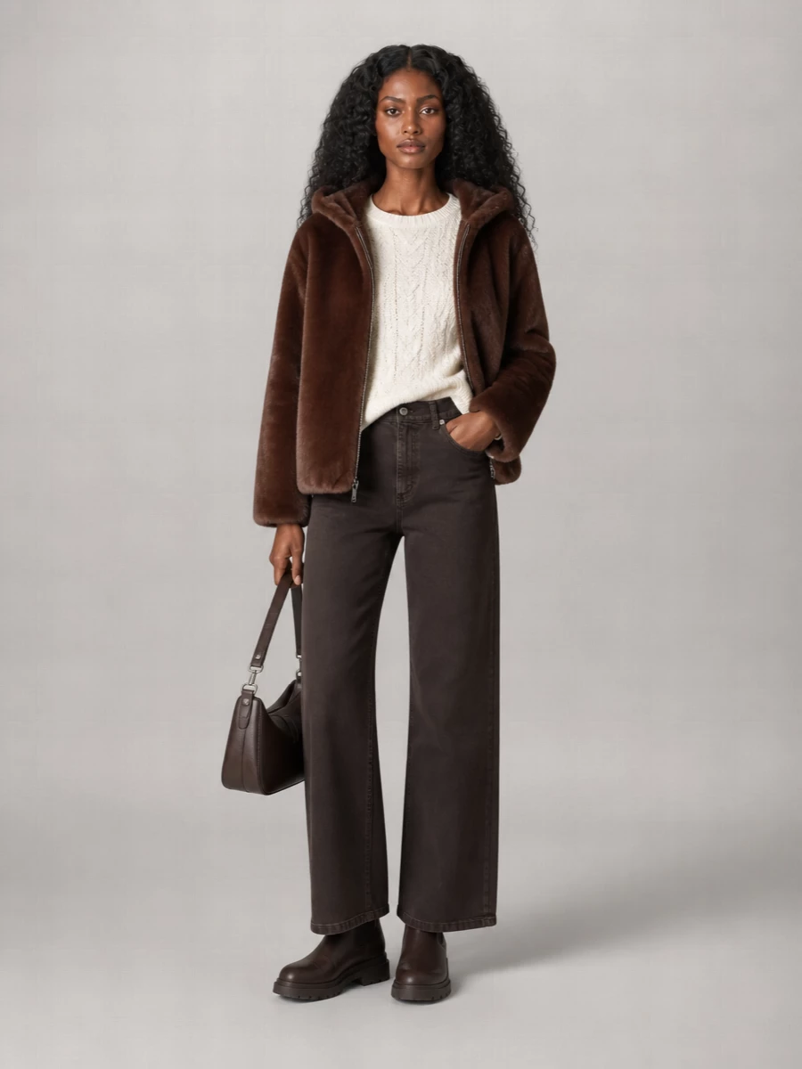 Parosh Faux Fur Coat