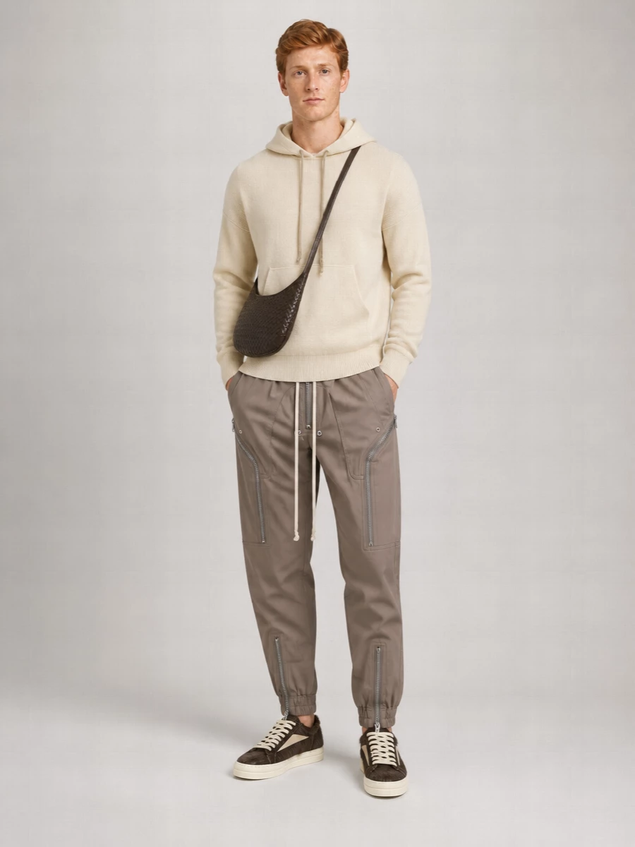 Rick Owens Cow Fur Low-Top Sneakers