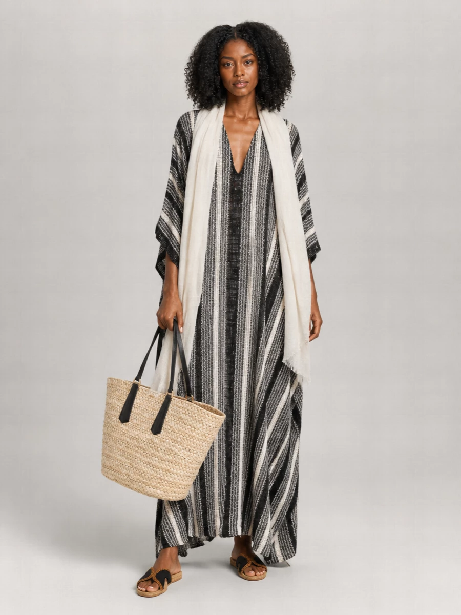 Missoni Open Knit V-Neck Sequin-Embellished Maxi Dress