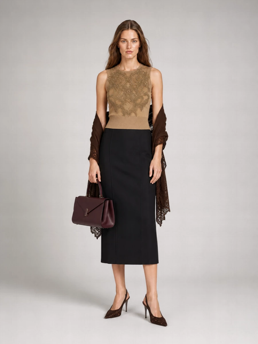 Ermanno Scervino Wool Sleeveless Vest