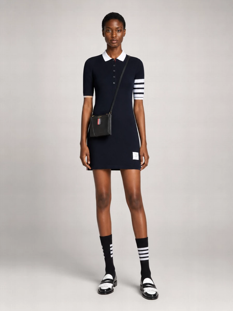 Thom Browne Ribbed Mid Calf Socks