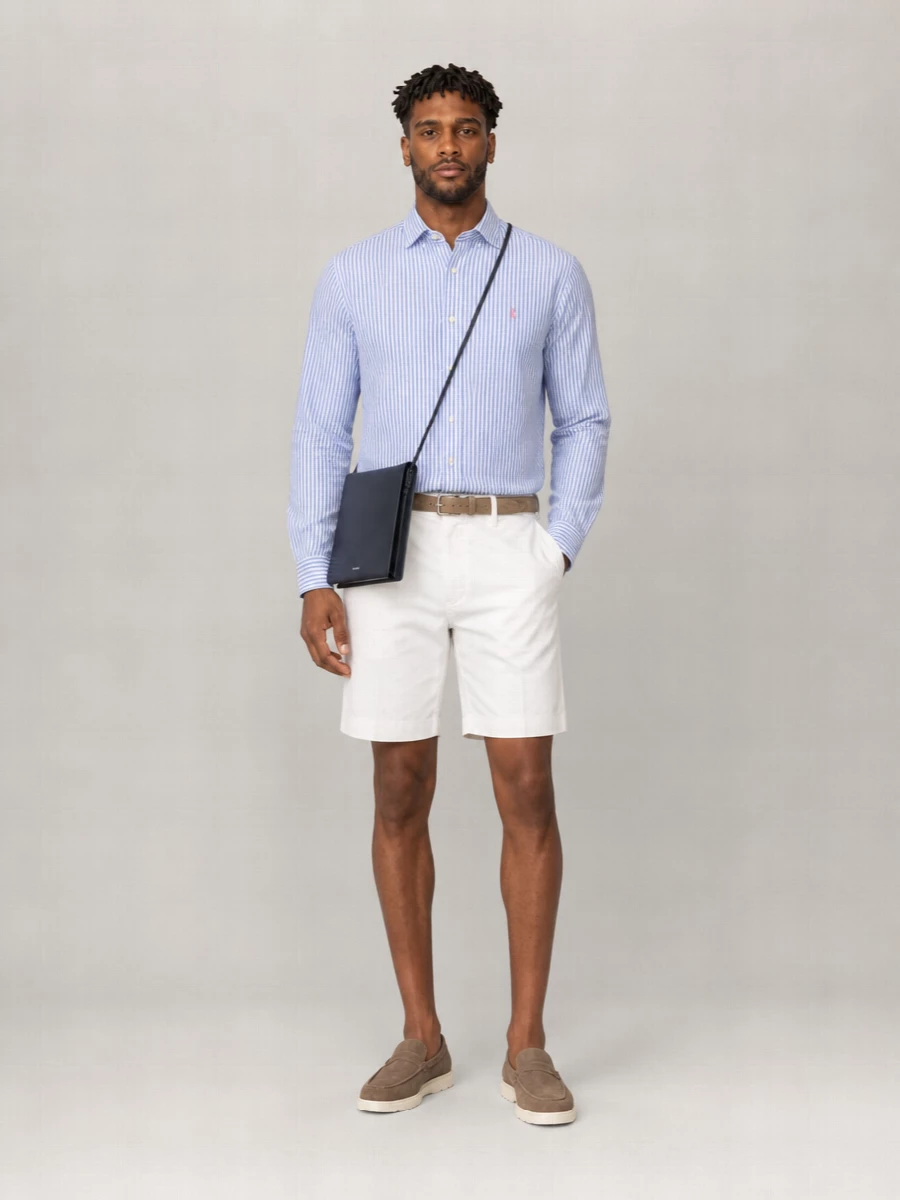 Polo Ralph Lauren Striped Linen-Blend Shirt