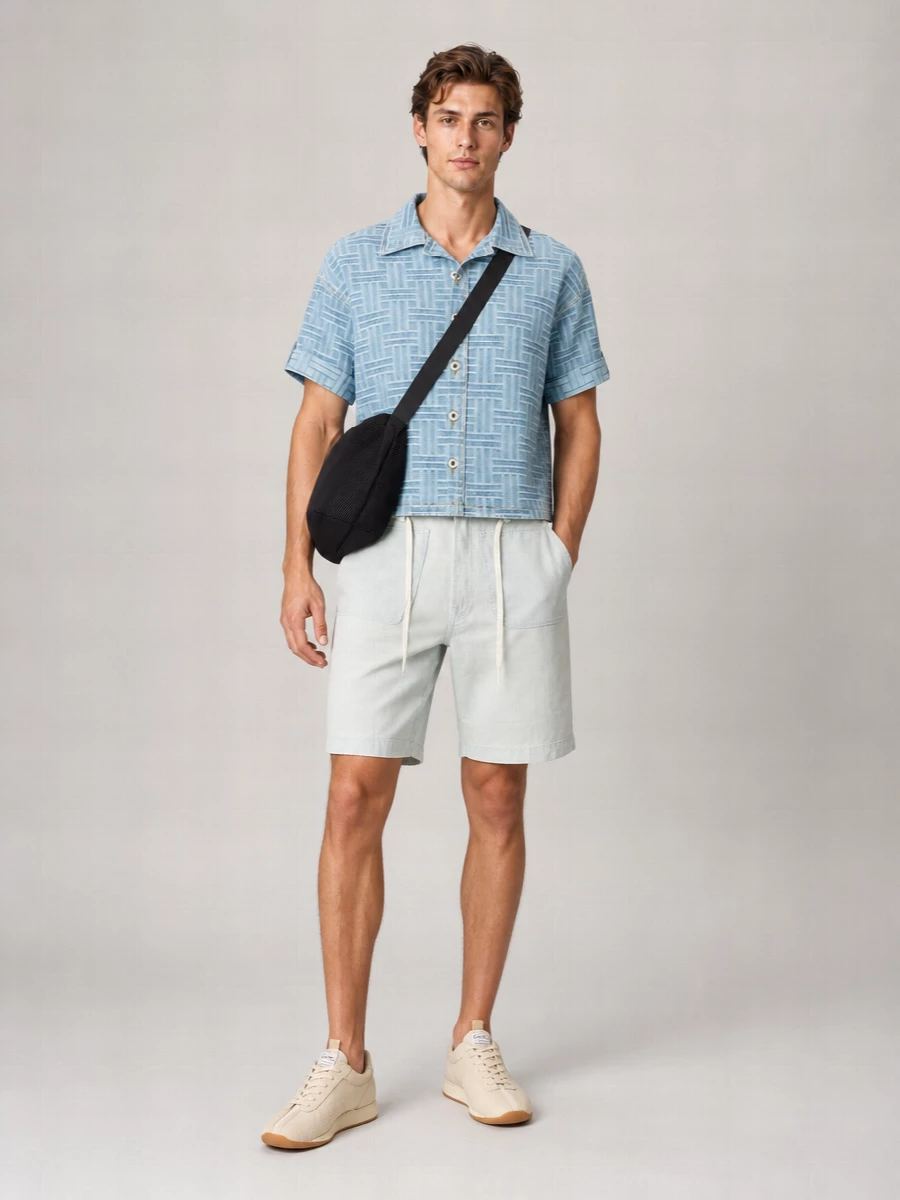 Kenzo Short-Sleeve Cotton Shirt