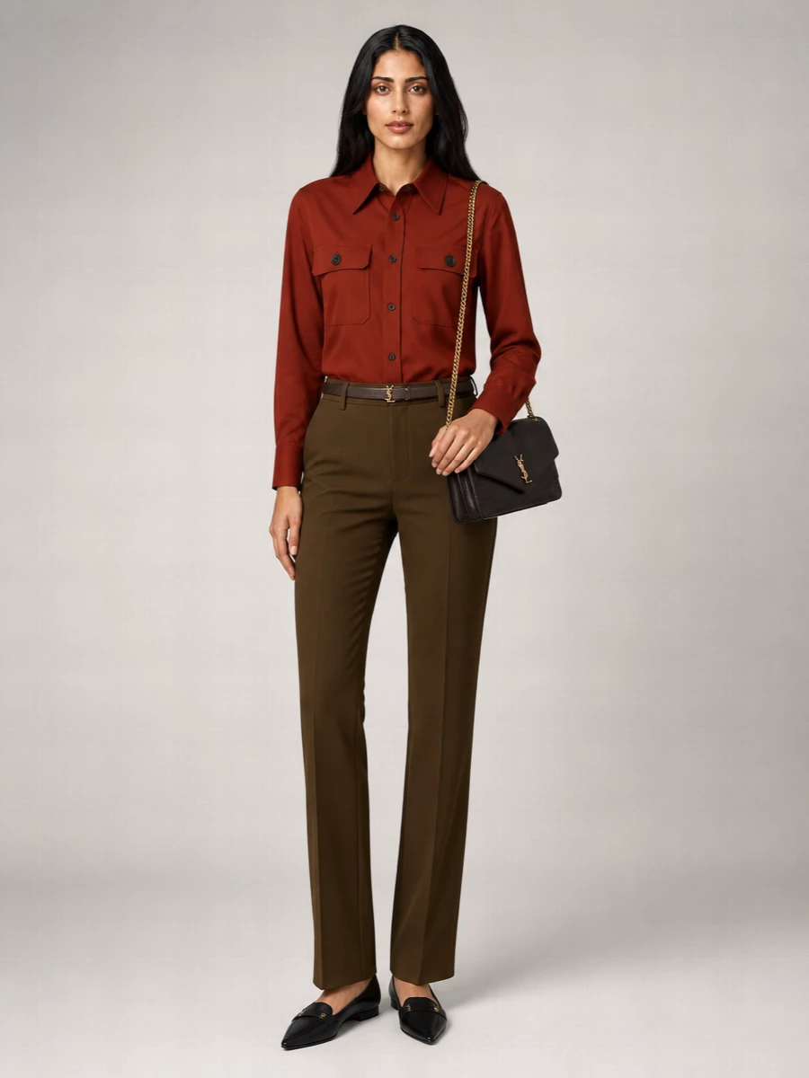 Saint Laurent Tiziano Shirt Cotton Chest Pockets