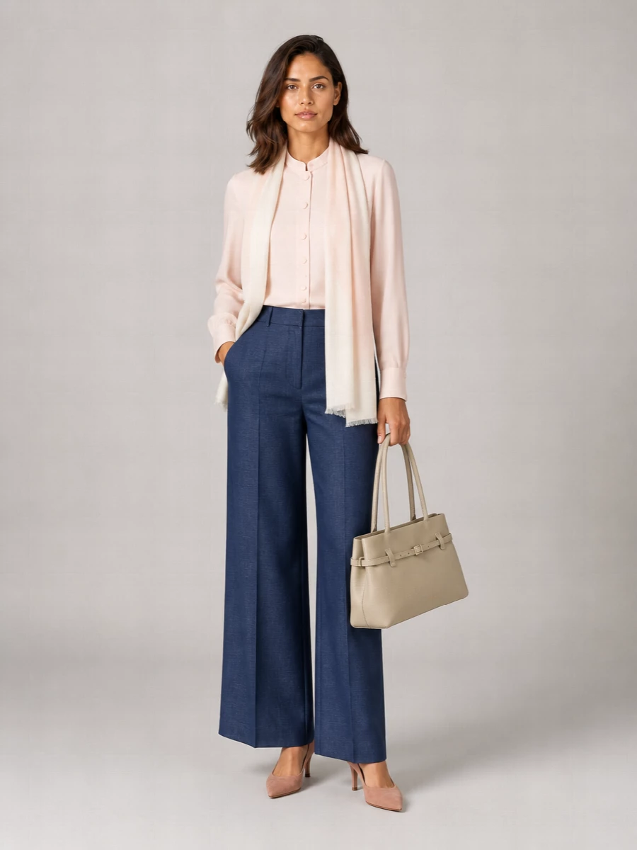 Emporio Armani Long-Sleeve Crepe Shirt