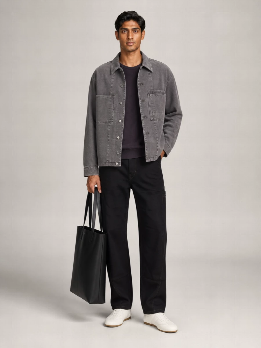 Lemaire Denim Oversized Overshirt
