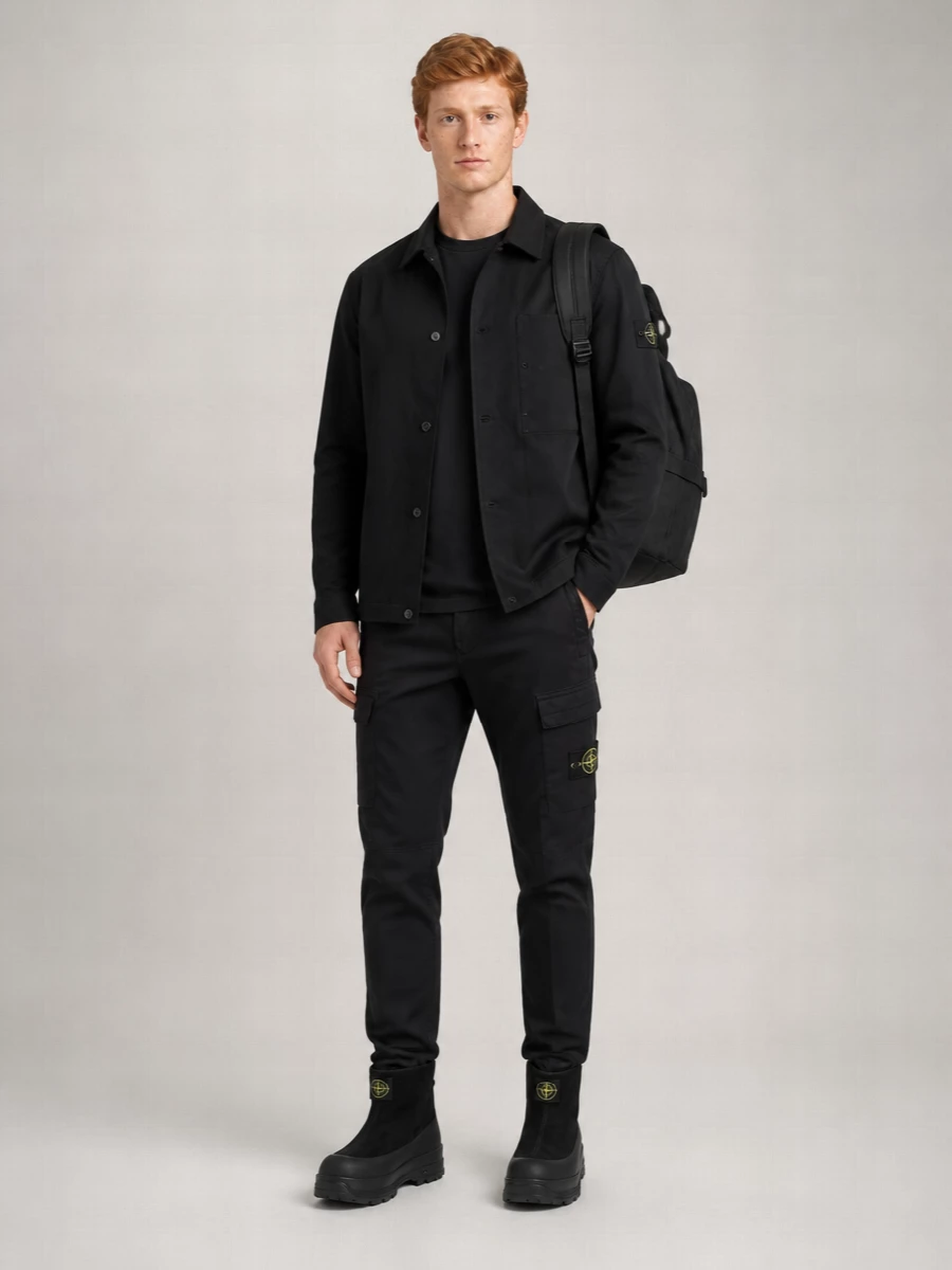Stone Island Virgin Wool Shirt Jacket