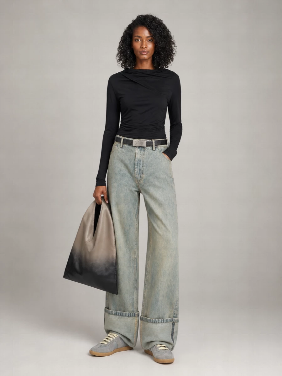Maison Margiela Leather Low-Top Sneakers