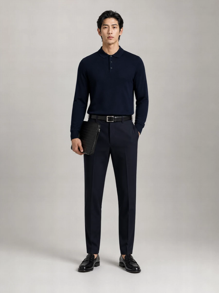 Vince Cotton Straight-Leg Trousers