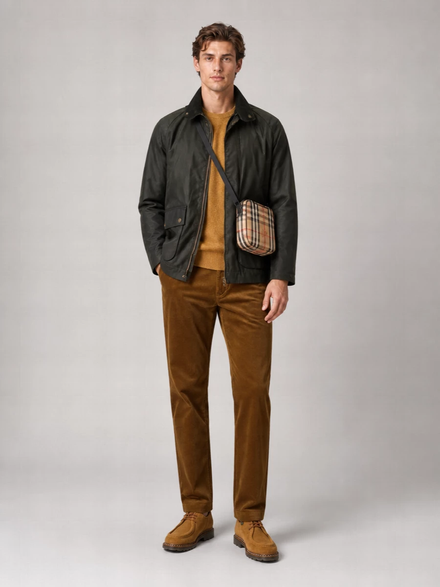 Barbour 'Adjustable Collar Snap Button Jacket'