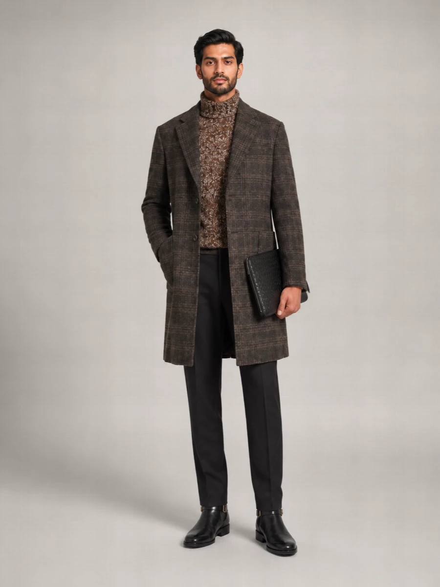 Barena virgin wool single-breasted coat