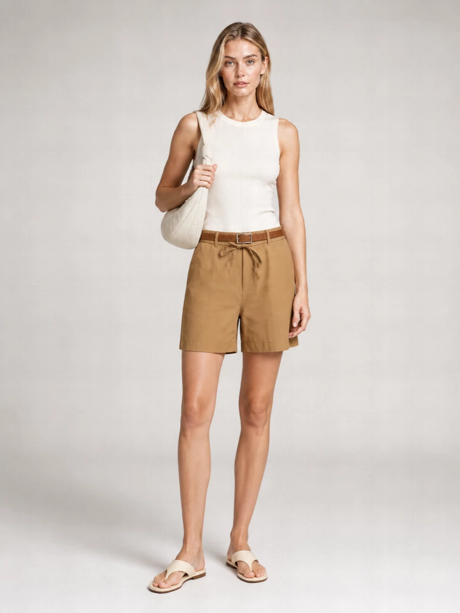 Loulou Studio Cotton Knee-Length Shorts