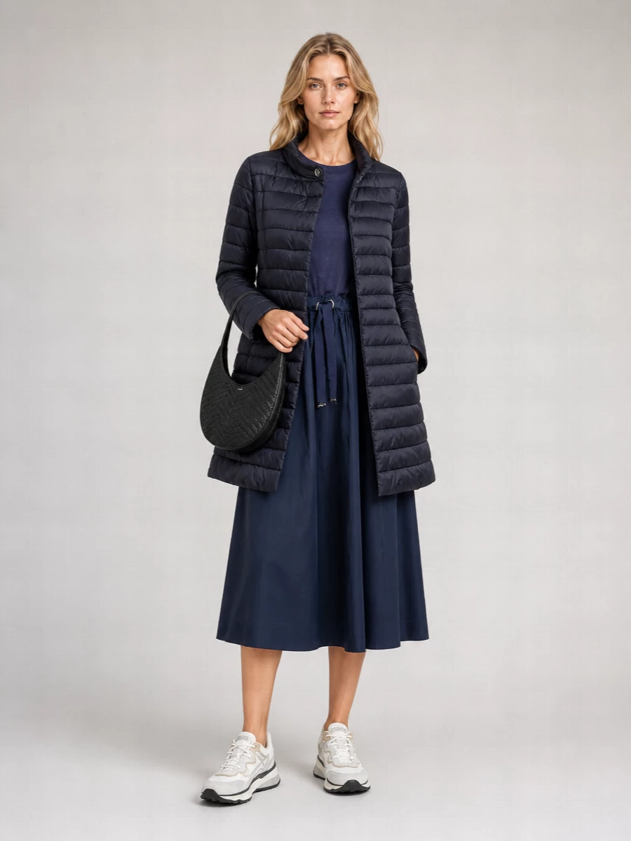 Herno Down Single Breasted Coat
