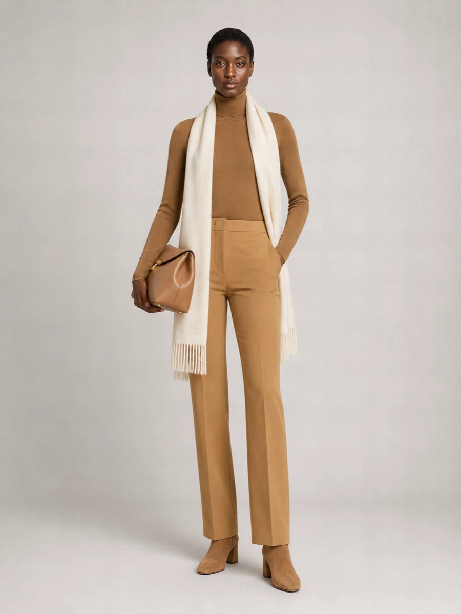Max Mara Wool Ribbed Turtleneck Sweater