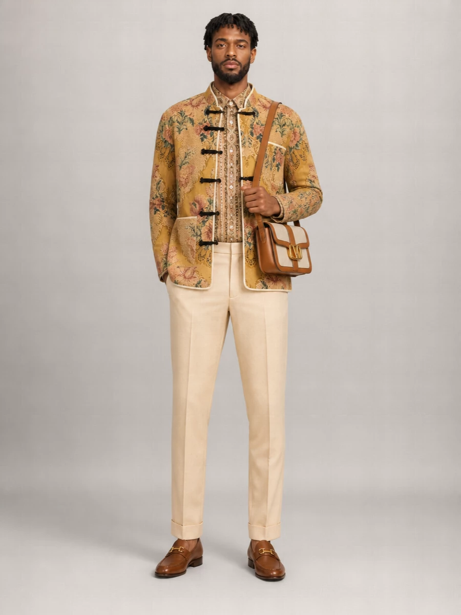 Valentino Garavani Printed Linen Shirt
