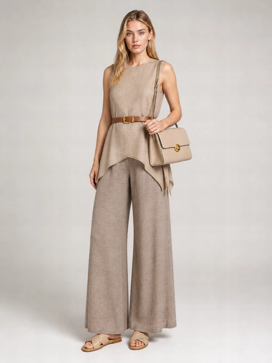 Fabiana Filippi Linen Wide-Leg Trousers