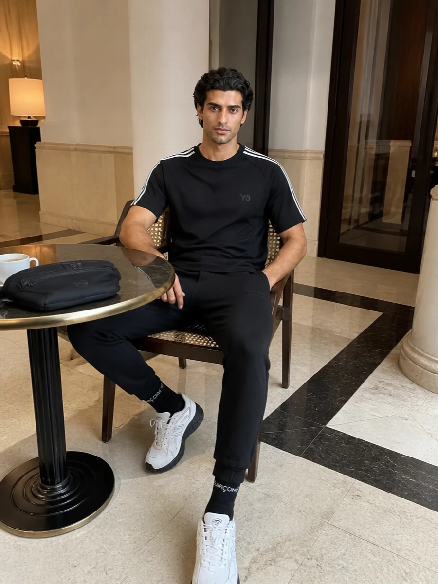 Y3 givenchy black streetwear outfit sneakers