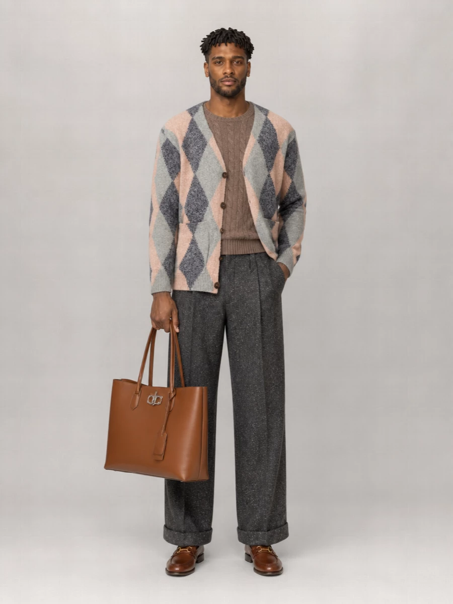 Valentino Virgin Wool Crewneck Jacket
