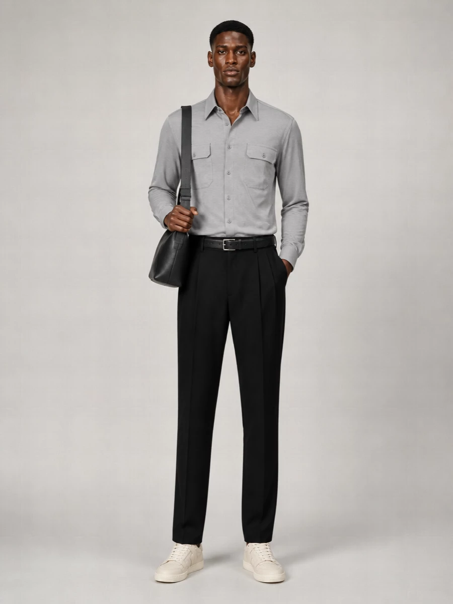 Tom Ford Silk Blend Long-Sleeve Shirt